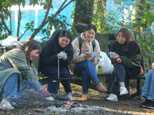 山小屋のまわりの様子